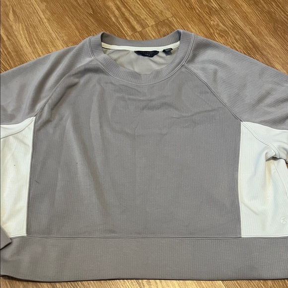 Danskin Two-Tone Gray and White Sweatshirt large excellent condition - Picture 4 of 4
